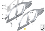 Bmw G30 F90 Kairysis I&scaron;orinis Stulpas A Originalus 41007437593