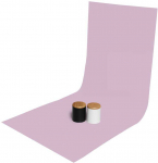 GlareOne PVC fonas 60x130 cm - &scaron;viesiai rožinis