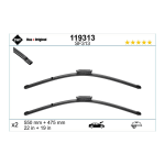 SWF Valytuvai VISIOFLEX Flat 550/475 mm 2 vnt.