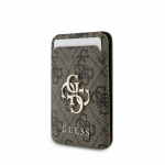 Dėklas &bdquo;Guess 4G Metal Logo MagSafe Cardslot&ldquo; stovas su raudonomis spalvomis