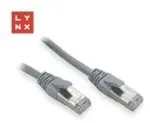 LYNX FTP jungiamasis kabelis Cat5e PVC, CCA, 3m, pilkas