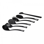 Virtuvės reikmenų rinkinys Quttin Juoda Nailonas (6 pcs)
