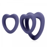 Loveline By Shots &Scaron;irdies žiedų rinkinys &ndash; violetinė audra