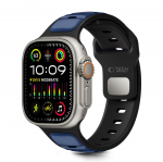 Tech-Protect IconBir Line apyrankė skirta Apple Watch 44 / 45 / 46 / 49 mm - juodos spalvos ir mėlynos spalvos