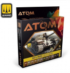 AMMO by MIG Jimenez AMMO MIG ATOM akrilinių dažų rinkinys Rust & Tracks &ndash; 12 spalvų 20703