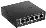 &Scaron;akotuvas D-link dgs-1005p/e łącza jungiama į tinklą nie zarządzany gigabit ethernet (10/100/1000) obsługa poe juoda