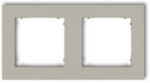 Karlik Elektrotechnik 60MR-2 MINI Universalus dvigubas kvadratinis rėmas i&scaron; taupe plastiko 60MR-2
