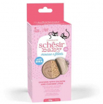 Schesir Baby Mousse drėgnas ėdalas kačiukams su vi&scaron;tiena ir lasi&scaron;a, 3 x 55 g, skardinė