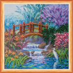 Abris Art Mini siuvinėjimo karoliukais rinkinys &bdquo;Mi&scaron;ko tankmėje&ldquo; 15x15 cm