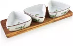 Allesken MODERN KITCHEN Deska su 3 miskami tr&oacute;jkątnymi 9,5x4cm (28x9,5x1,5cm) rozmaryn 100ml