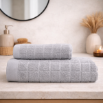 RIPOSO rank&scaron;luostis Jacquard Silver 70x140 cm