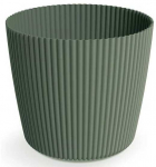 Dekoratyvinis gėlių vazonas Milly Round &Oslash;17cm H15cm plastikinis/žalias