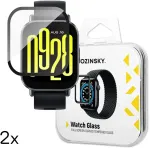 Wozinsky Pilnai klijuotas grūdintas stiklas Xiaomi Redmi Watch 5 Active (2 vnt.)