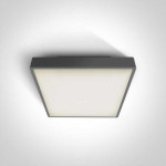 24W LED plafonas, antracito sp., 3000K, 67282AN/AN/W