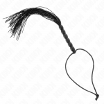 Kink Impact Touch KINK Mini Silicone Whip Juodas 26cm - Compact Impact Tool with 6 Beads