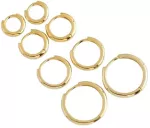 Sidabriniai auskarai Bold Gold
