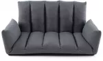 Costway Sulankstoma grindų sofa su 5 pozicijų atlo&scaron;u pilka
