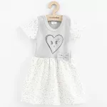 New Baby medvilninės kūdikių suknelės su &scaron;irdelėmis, dydis 56 (0-3 mėn.)