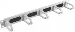 Equip 19'' Panel zarządzania kablami 5x plastikowe pierścienie plieno 1U RAL7035 (327321)