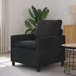 Sofa Juoda 76 x 81 x 87,5 cm Aksomas