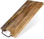 Pjaustymo lentelė i&scaron; mango medienos, ruda, 44 &times; 19 cm