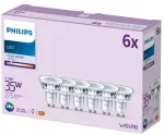 Philips Prožektorius 35W PAR16 GU10 x6, 3.5 W, 35 W, GU10, 275 lm, 15000 h, Vėsiai balta