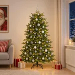 Dirbtinė kalėdinė eglutė su rutuliuku 180 cm 300 LED