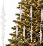 Edelman Kalėdinis rutulys Forma Plastikinis Saugus Varveklis auk&scaron;tis: 18 cm 7 vnt. Mica