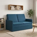 Dviejų vietų sofa Mėlyna 130 x 81 x 82 cm Aksomas