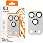 Tel Protect 95% AR+AF Full Metal Camera Protector apsauga kamerai, skirta iPhone 18 Pro, sidabrinė (blokas)
