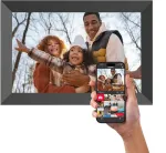 Nuotraukų rėmelis Skaitmeninis rėmelis AgfaPhoto 10'' WIFI Frameo jutiklinis 16gb automatinis pasukimas LCD HD USB / Apf1000 WIFI One (SB12307)