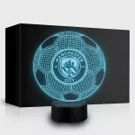 3D Lampka LED Manchester City nocna Prezent dla fana