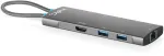 Digitus USB-C prijungimo stotis, 8 prievadų, universali, USB Type-C, pilka