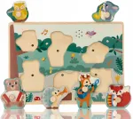 Garsinė medinė dėlionė Adam Toys, 30 cm