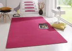 Hanse Home vidaus kilimas Fancy - svetainės kilimas, vienspalvis modernus veliūrinis kilimas, skirtas valgomajam, svetainei, vaikų kambariui, prie&scaron;kambariui, miegamajam, virtuvei - rožinis, 133 x 195 cm