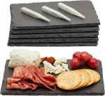 Mini lentelės sūrio padėklai &ndash; 6 dalių užkandžių lentelės, sūrio ir mėsos padėklas namams, restoranui ir kavinei, 3 kreidelės įtrauktos, 15,24 x 0,25 x 22,23 cm