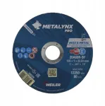 Pjovimo diskas nerūdijančiam plienui Weiler Metalynx Pro 125x1x22,2mm 20a60r-bf
