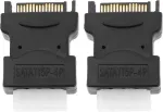 Create idea 2 vnt. 4 kontaktų female ide molex į sata 15 kontaktų male adapteris konverteris molex į sata maitinimo &scaron;altinio priedai, skirti power hdd/ssd/dvd rw/kietajam diskui