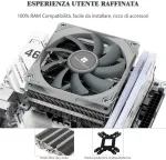 Thermalright Tr Axp90-x53 Cpu au&scaron;intuvas, žemo profilio, 53 mm auk&scaron;čio, Pwm ventiliatorius Tl-9015 Slin, suderinamas su stacionariais kompiuteriais Amd Am4/intel 1700/1150/1151/1200