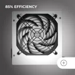 Mars Gaming Mpiii550, Pc Atx 550w maitinimo &scaron;altinis, Silent Ai-rpm technologija, 85% efektyvumas, baltas