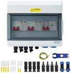 Apsauga nuo vir&scaron;įtampių pv dc izoliatoriaus jungiklis apsauga nuo žaibo grandinės pertraukiklis pv sistema 2 stygų 2 įėjimai 2 i&scaron;ėjimai, dc 1000v 2 kontaktų 40a 20-40ka apsauga nuo saulės įtampos, saulės pv jungties dėžutė ip65 atspari vandeniui