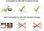 Illuburg led transformatorius 300ma - 350ma pastovios srovės 5w - 15w led maitinimo &scaron;altinio tvarkyklės transformatoriaus balasto tvarkyklės maitinimo &scaron;altinis