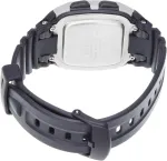 Casio W-96h-1aves skaitmeninis laikrodis su plastikine apyranke