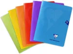 Clairefontaine 393741amzc sąsiuvinių rinkinys su sąsagomis Mimesys bespalvis - 17 x 22 cm - 96 puslapiai dideliais langeliais - baltas popierius 90 g - polipropileno vir&scaron;elis