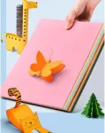 Spalvotas A4 popierius, 10 spalvų, 100 lapų, 80g/m&sup2;