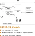 Esp32-s3-devkitc-1-n16r8 Esp32-s3 kūrimo plok&scaron;tė Aywhp Wi-fi + Ble Mcu modulis, pilnai integruotas, suderinamas su Arduino (5 vnt.)