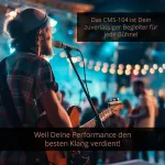 Pronomic Cml-104 kondensatorinis mikrofonas tiksliam garso įra&scaron;ymui - rankinis mikrofonas su apsauga nuo vėjo - kardioidinis dainavimo mikrofonas - studijinis mikrofonas scenai - su spaustuku ir krep&scaron;iu