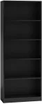 Topeshop lentyna 60cm spintelė R60 knygoms juoda svetainei, biurui, kabinetui