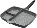 Kitchencraft Masterclass keptas aliuminio indukcinė keptuvė su nelimpančia danga &bdquo;viskas viename&ldquo;, 32 cm (12,5 colio), pilka