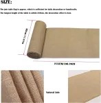 Ltsbaed 30 x 275 cm džiuto stalo takelis - kaimi&scaron;kas, &scaron;viesiai rudas, vienspalvis - idealus vestuvių vakarėliams, vakarėliams ir kt.